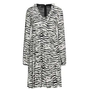 Pinko Utopia Zebra Stripe‎ Black White Dress Size 44 US 8